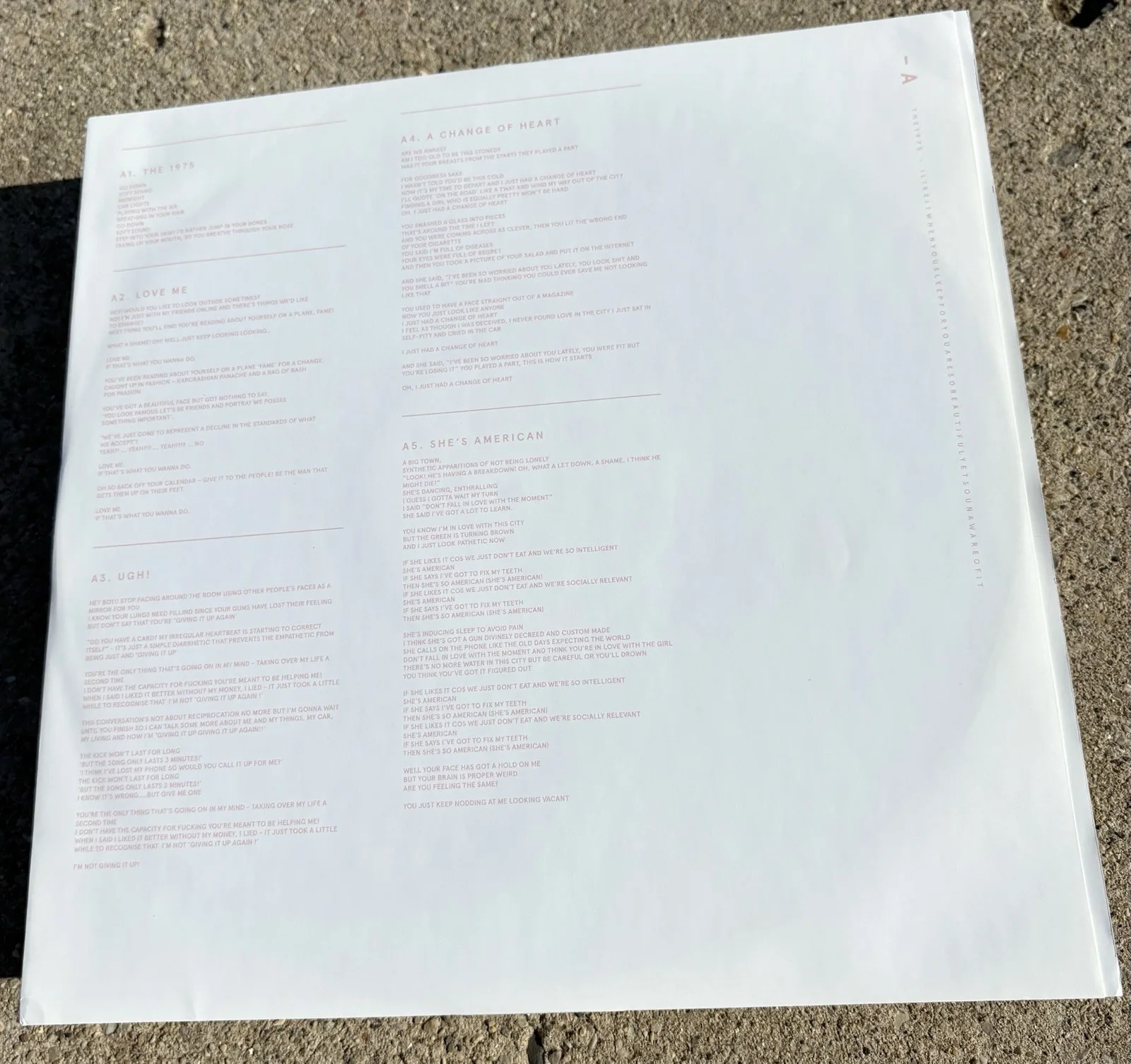 THE 1975 Band SIGNED Clear Vinyl JSA COA I Like It When You Sleep, изображение 3