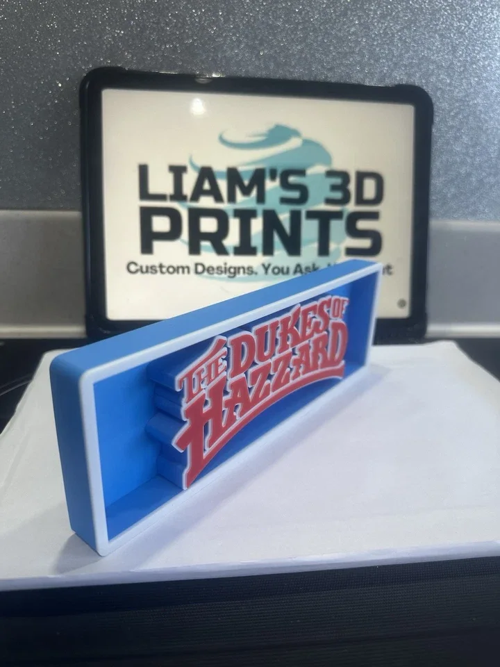 Decorative Dukes Of Hazzard Film Box Sign Logo Shelf Display 2 Sizes, image 3