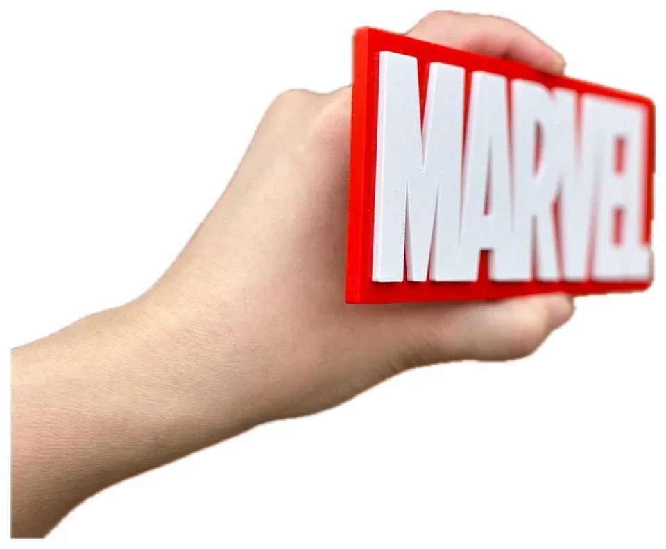 Decorative MARVEL Movie Franchise Logo 3D Print Sign Wall Display 2 Sizes, image 2