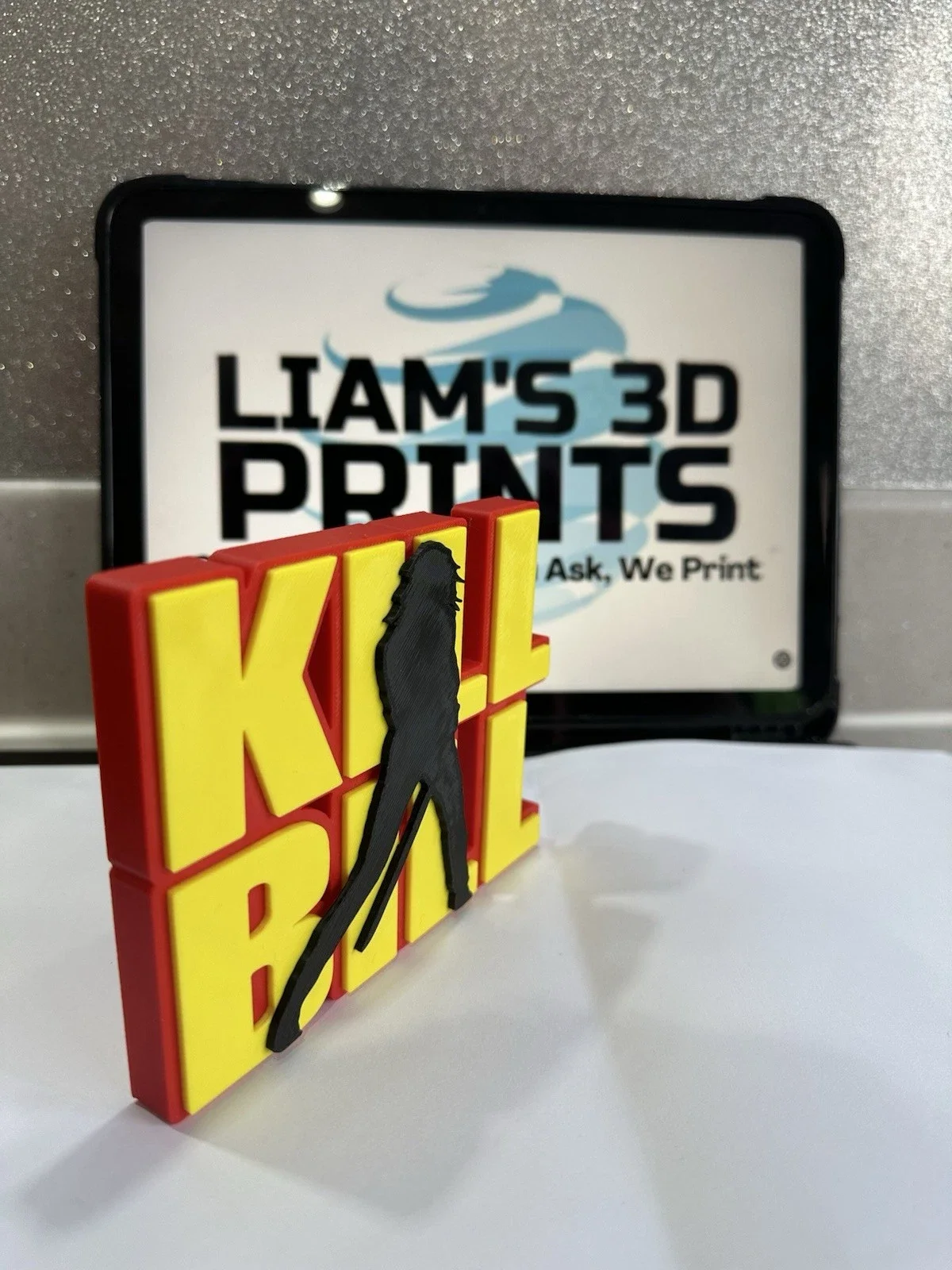 Decorative Kill Bill Movie Logo Self Standing The Bride Shelf Display 3D Print, image 2