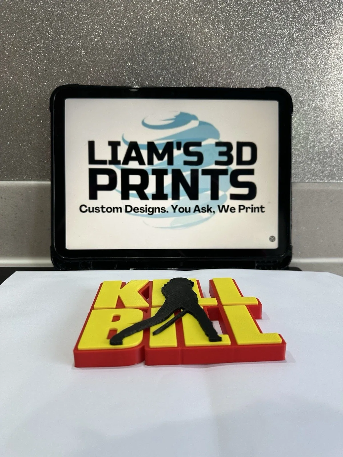 Decorative Kill Bill Movie Logo Self Standing The Bride Shelf Display 3D Print, image 4