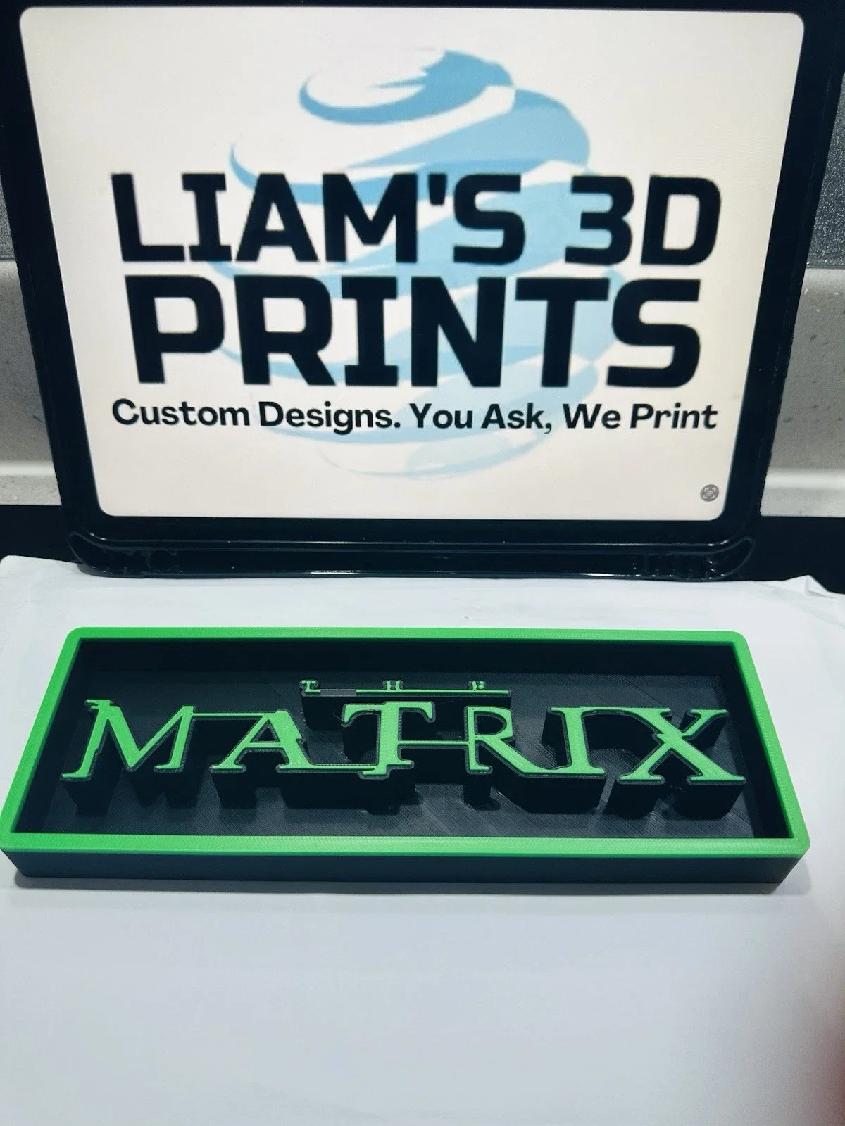 Decorative The Matrix Film Box Sign Logo Shelf Display 2 Sizes, image 2