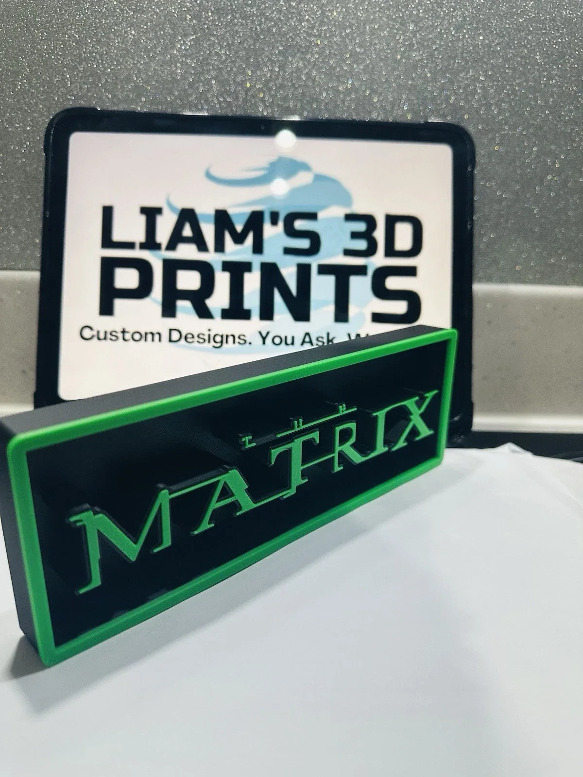 Decorative The Matrix Film Box Sign Logo Shelf Display 2 Sizes, image 3