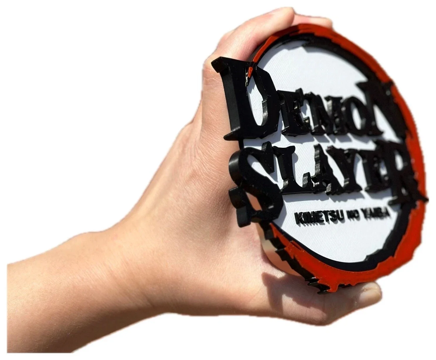 Decorative Demon Slayer Kimetsu No Yaiba Anime Logo 3D Print Wall Plaque, image 2
