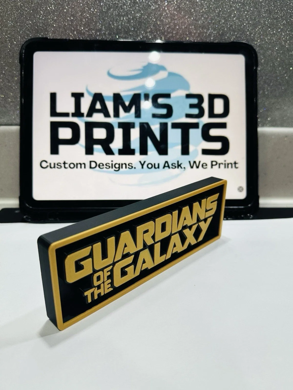 Decorative Guardians Of The Galaxy Marvel Film Box Sign Logo Display 2 Sizes, изображение 3