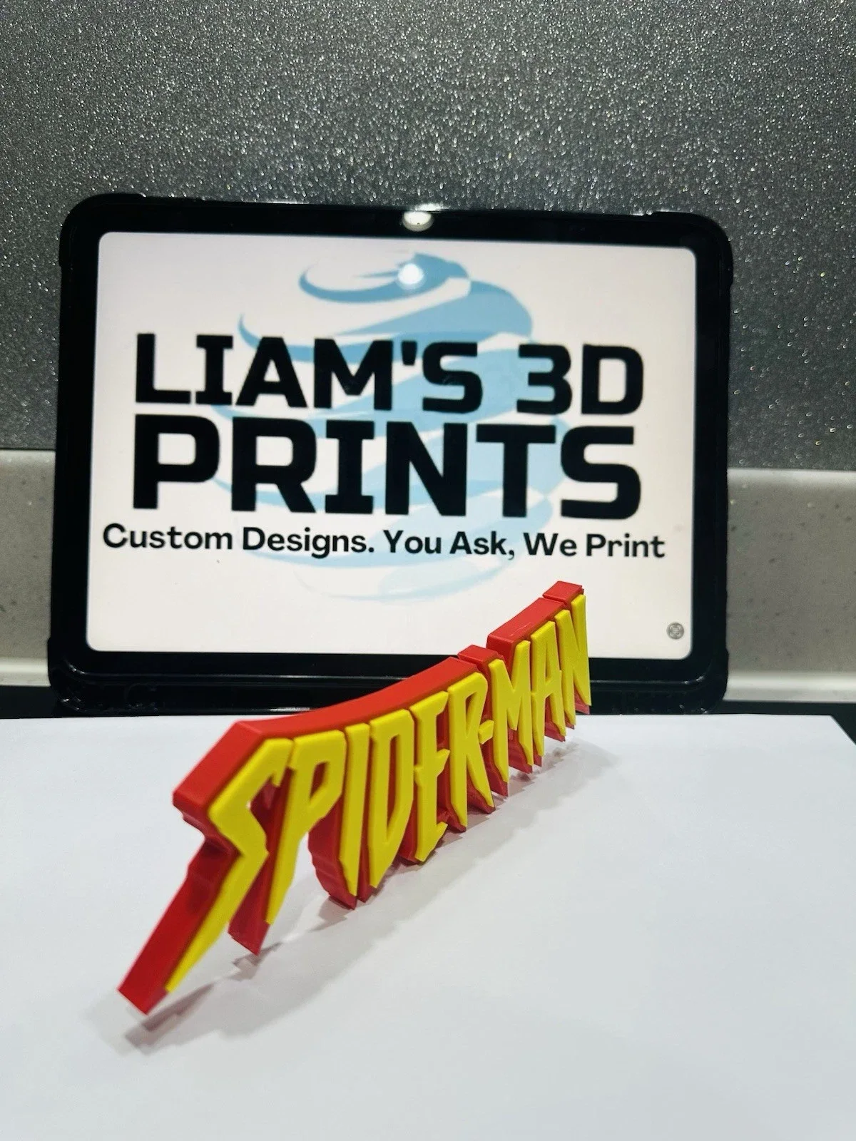 Decorative Spiderman Retro Self Standing Logo Marvel 3D Print, image 2
