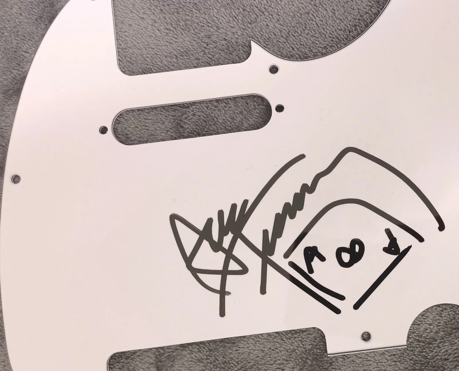 ACE FREHLEY Signed Autographed Guitar PickGuard, image 2