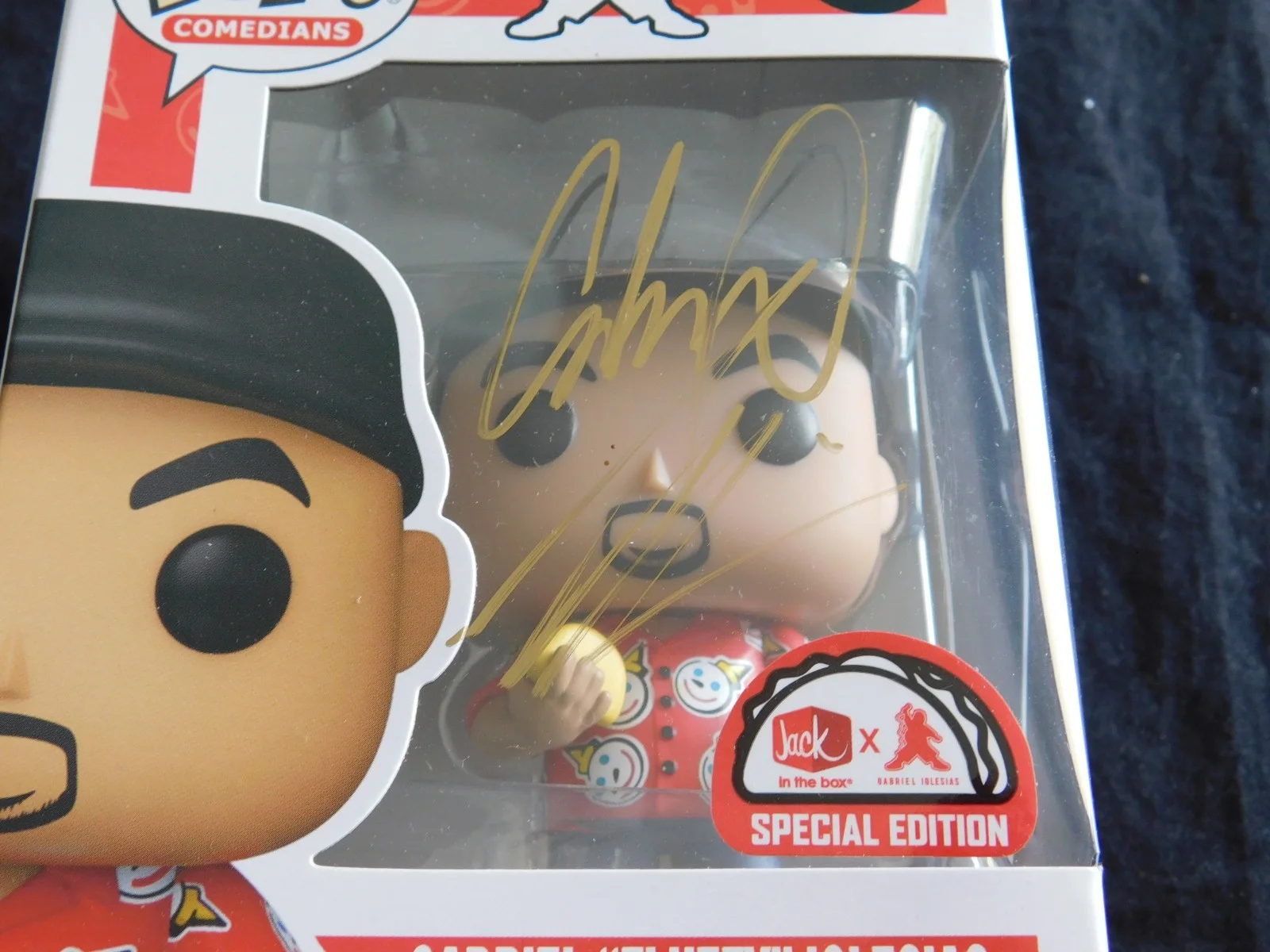 Gabriel Iglesias — Gabriel Iglesias Signed Jack In The Box Funko Pop 11 - JSA Authentication, image 2