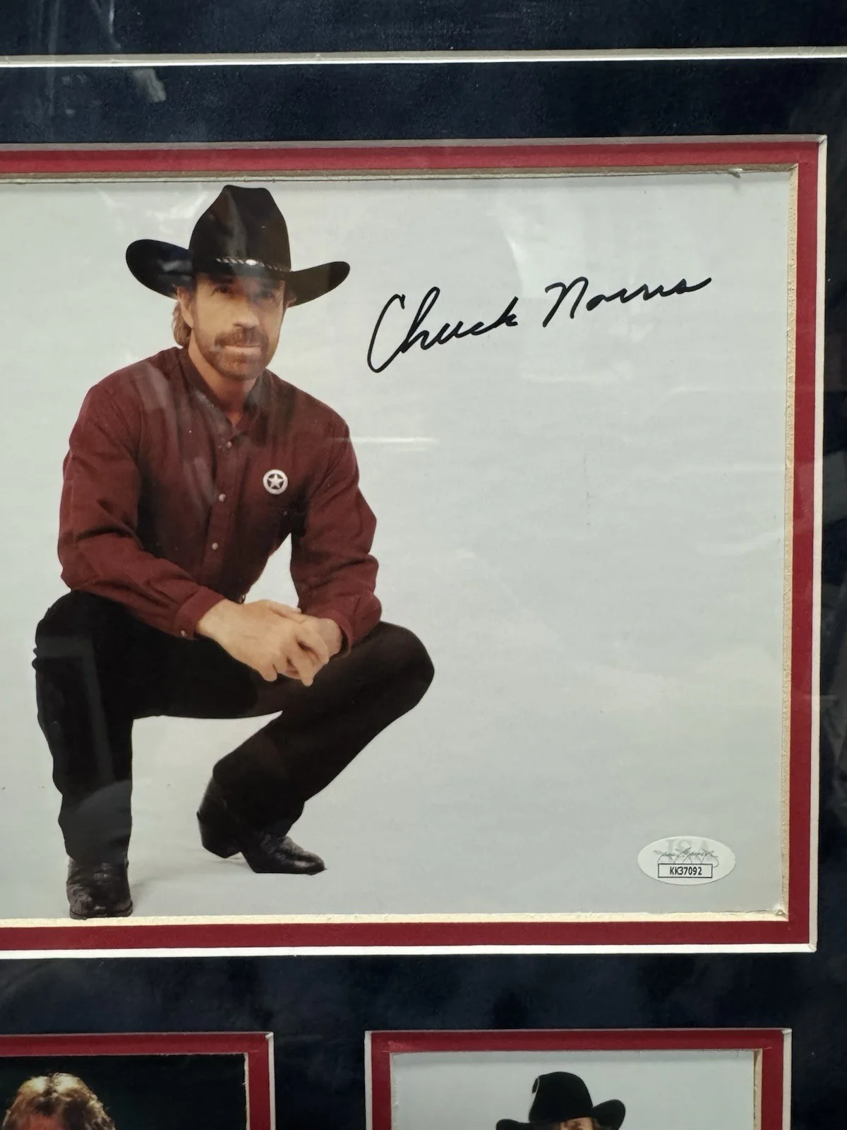 Chuck Norris Photo Collage Framed With Signature, image 2