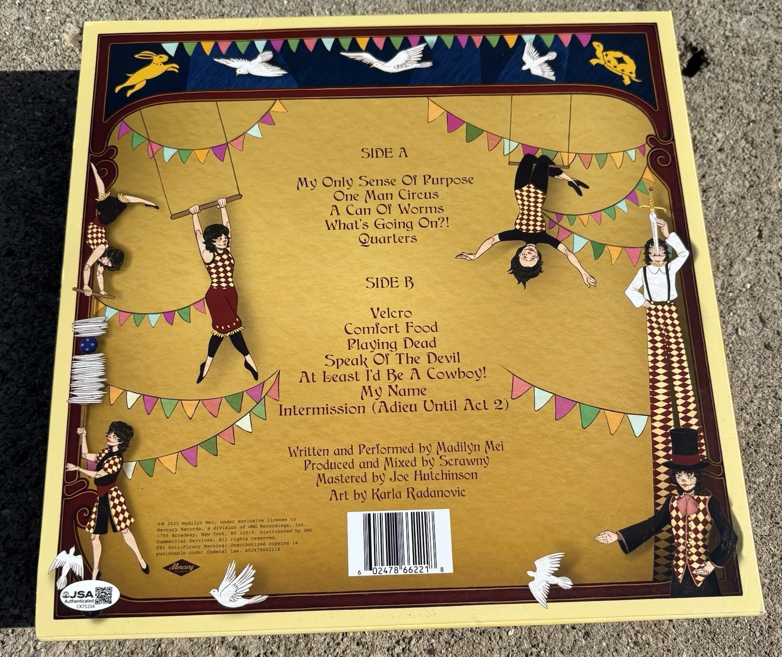 MADILYN MEI SIGNED White Vinyl JSA COA A Thousand Songs About It All, изображение 3
