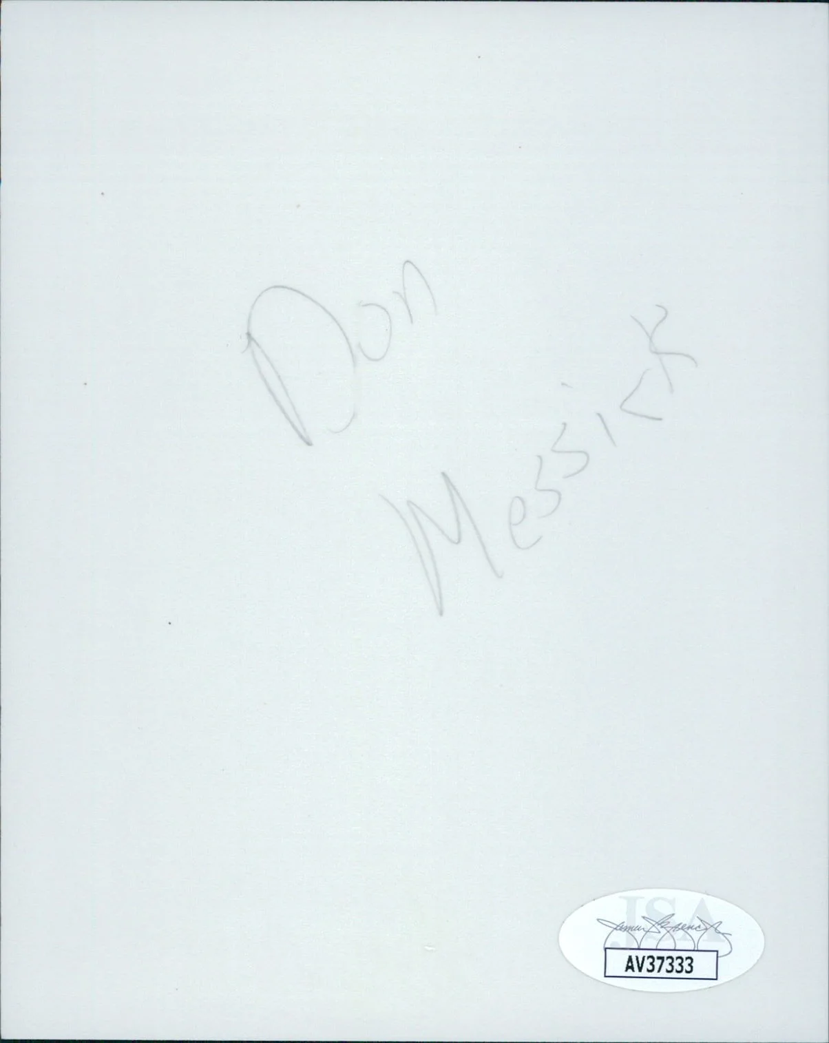 Don Messick — Don Messick Voice Actor Signed 4x5 Glossy Photo JSA Authenticated, image 2