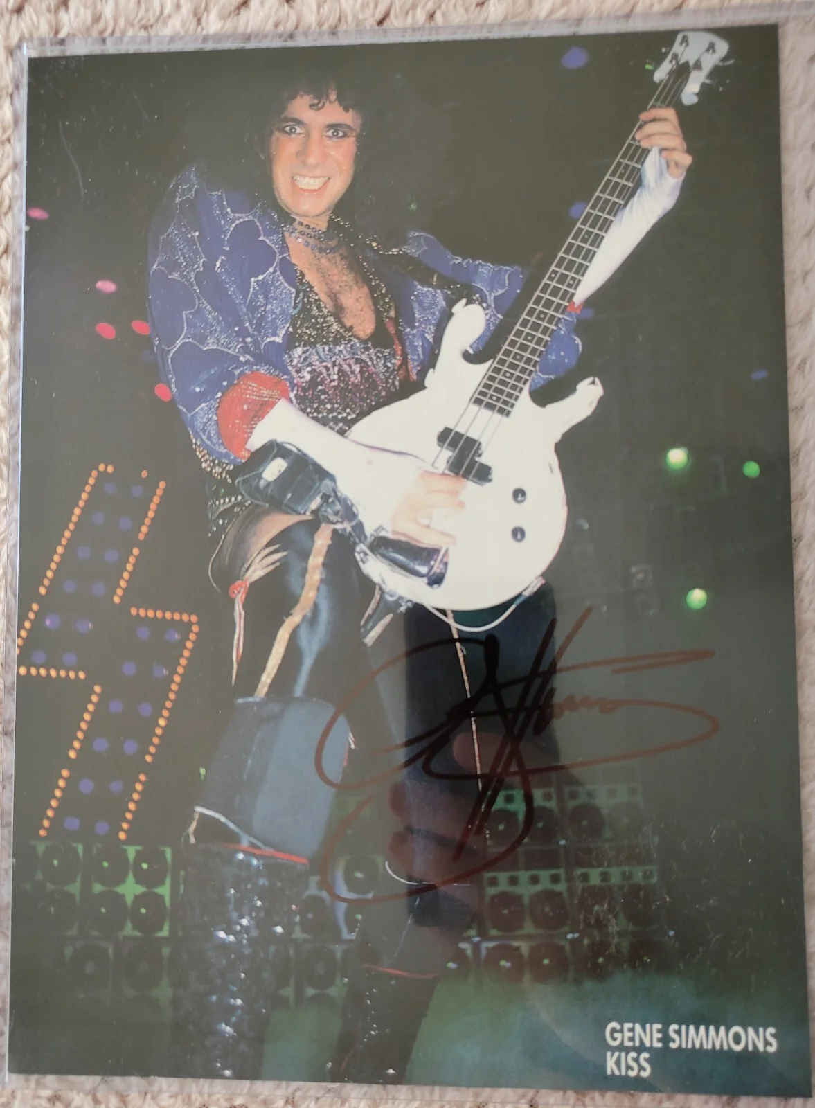 GENE SIMMONS Signed Autographed Photo 8x10, image 2