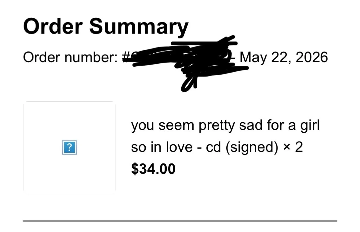 SIGNED Olivia Rodrigo CD - You Seem Pretty Sad For A Girl So In Love PRESALE, изображение 2