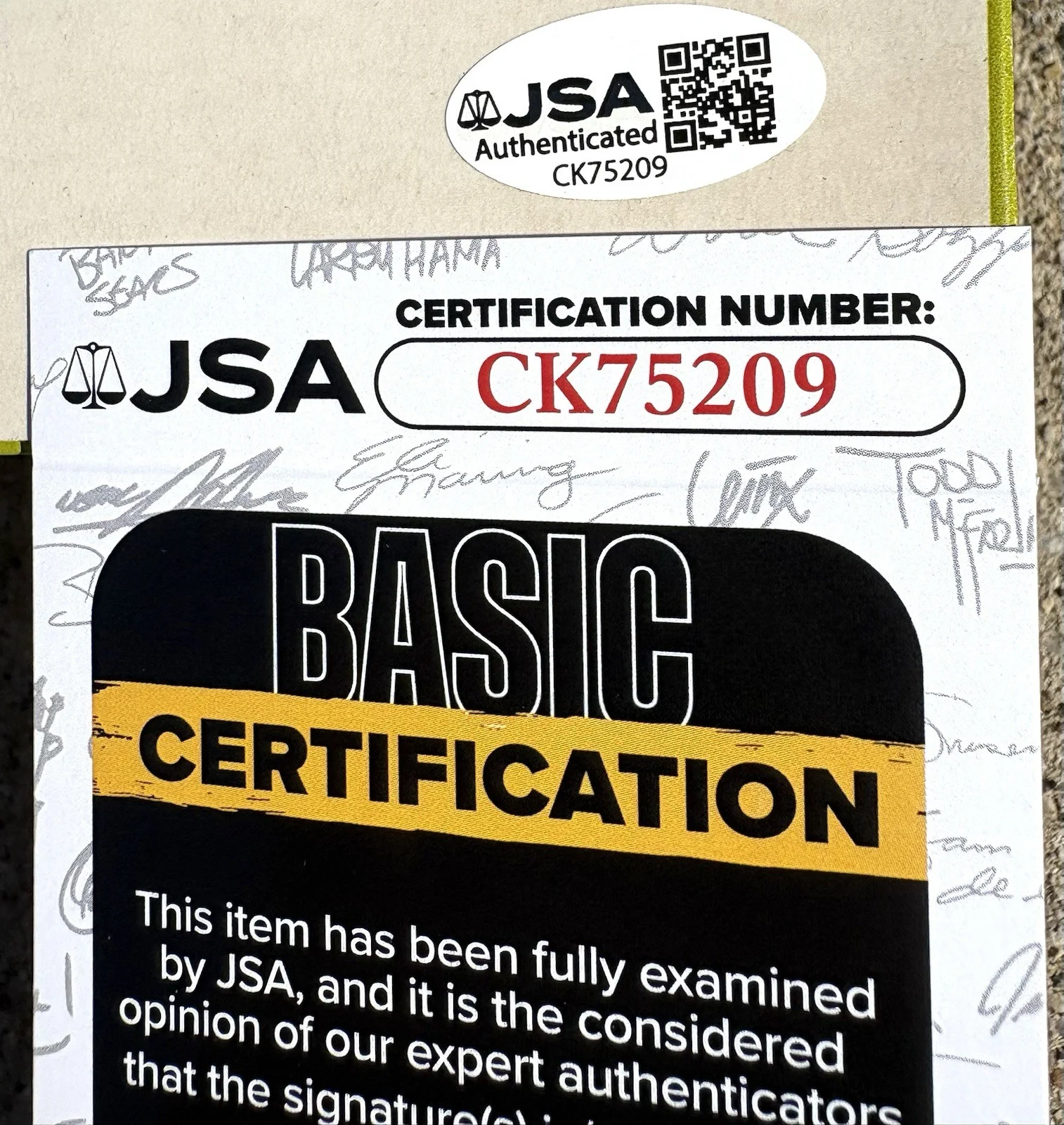 THE CRESTS Johnny Maestro SIGNED Vinyl JSA COA, image 3