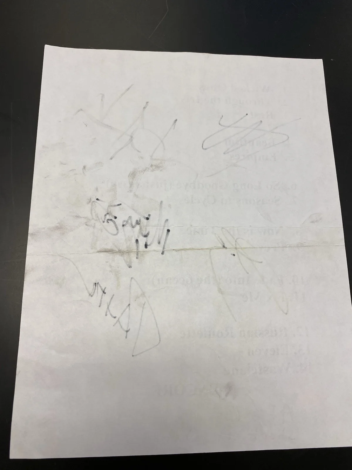 10 Years Signed Setlist, image 2