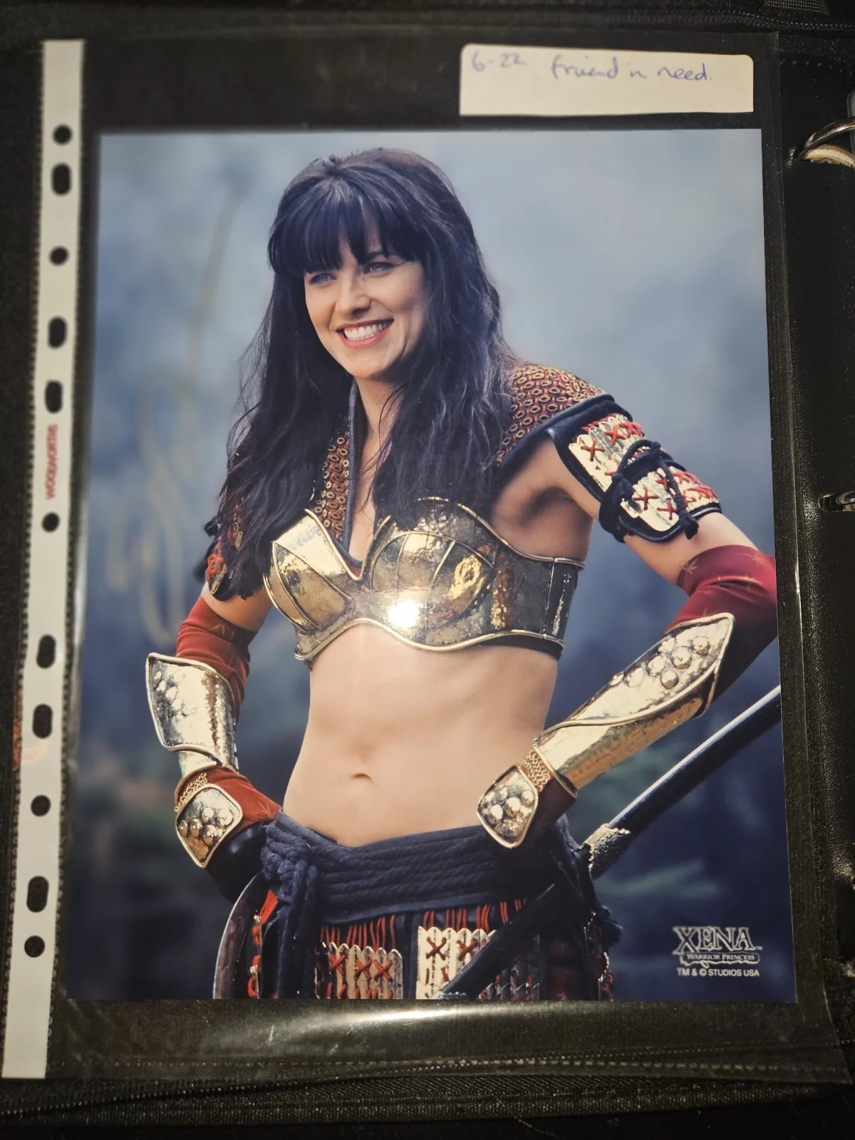 Xena Warrior Princess Signed 10x8 Photo Lucy Lawless Autograph Creation Ent COA, изображение 4