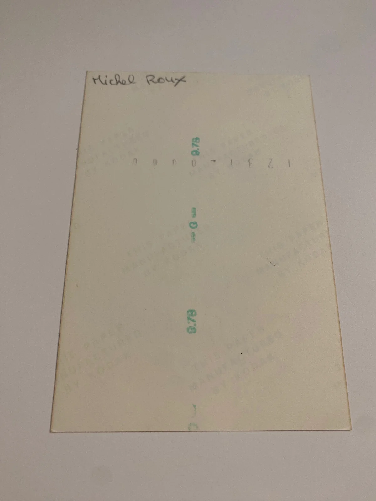 Chef Michel Roux Signed Autograph Photo Order of British Empire Michelin Star, image 2