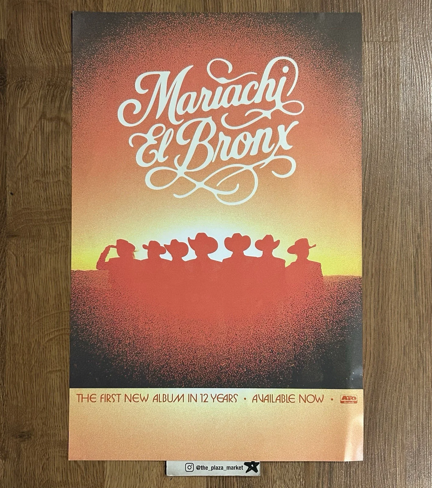 Signed Mariachi El Bronx album Promo poster Autographed by the band, изображение 2