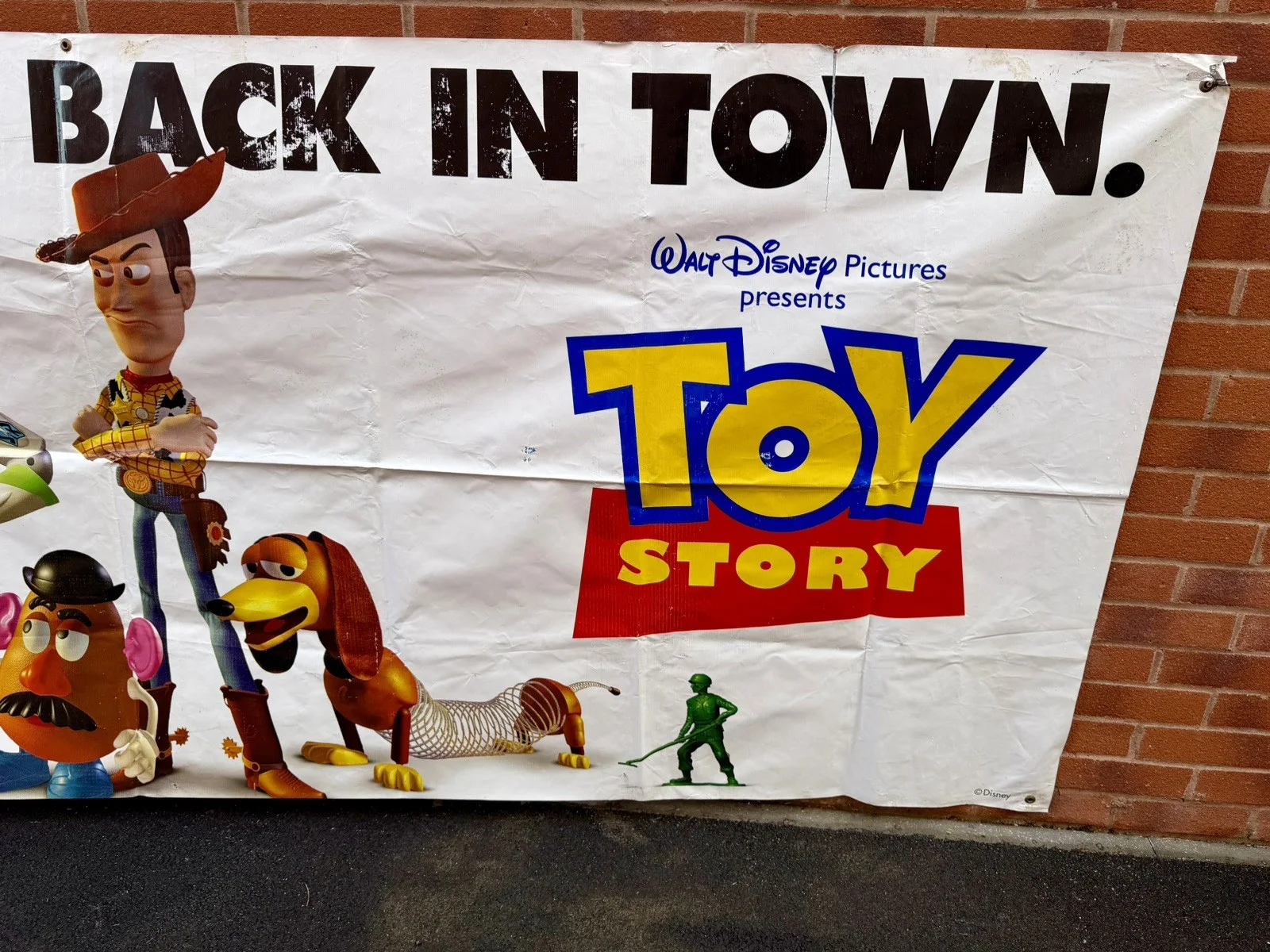 Vintage Disney Pixar Toy Story Giant Retail Banner Poster 3m x 1.2m Cinema Promo, изображение 4