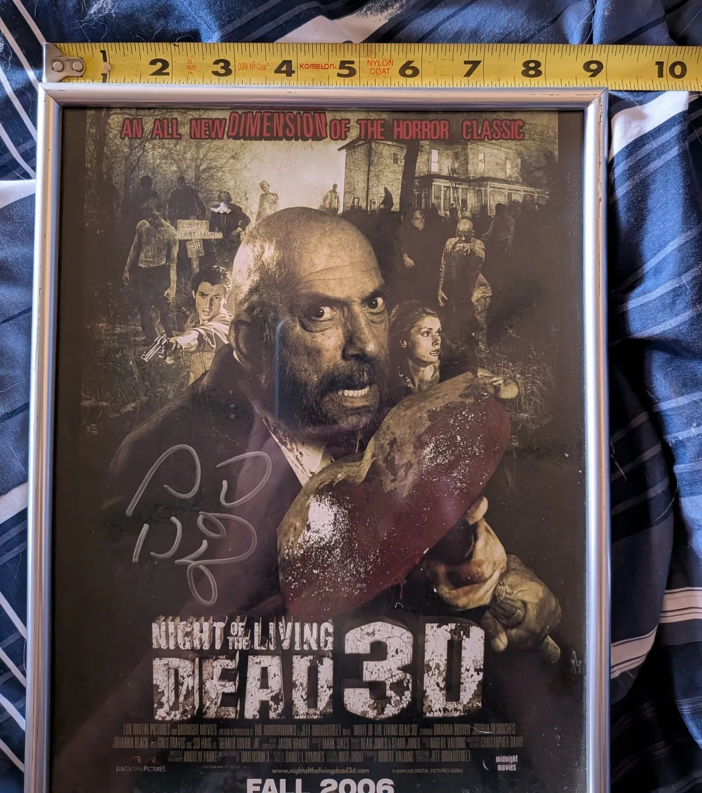 Night of The Living Dead 3D Sid Haig Autograph Signed, image 2