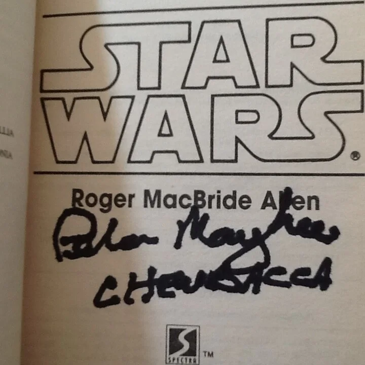 Peter Mayhew SIGNED 1995 Star Wars Book Chewbacca Movie Actor Author SC Book 2, изображение 2