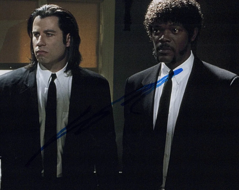 JOHN TRAVOLTA — John Travolta signed "PULP FICTION" 8x10 Photo d AUTOGRAPH Vincent Jules JSA COA, image 5