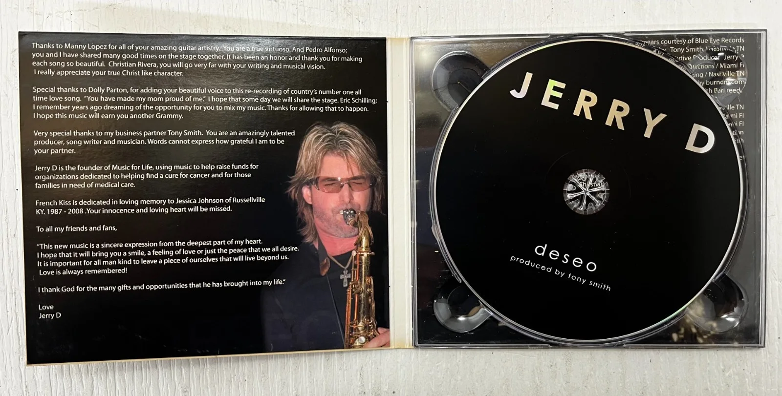 Jerry Deseo CD - Signed, image 2