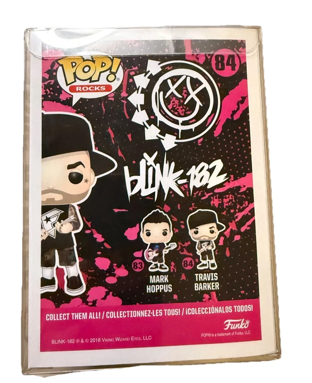 Travis Barker Signed Funko Pop Blink 182 PSA/DNA Certified, image 3