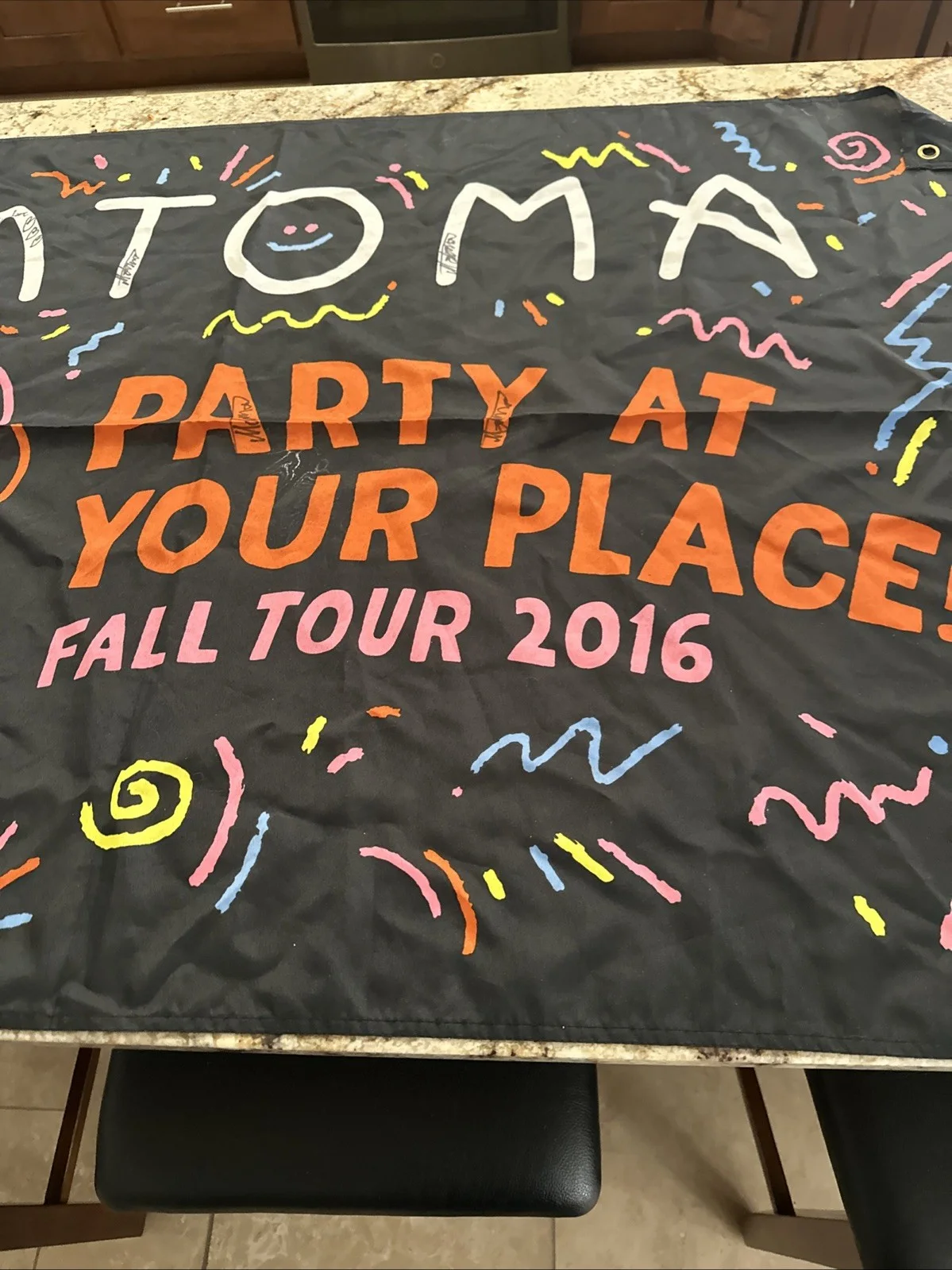 Matoma Dj Signed Tour Banner "Party at Your Place 2016" 59 X 36, image 2