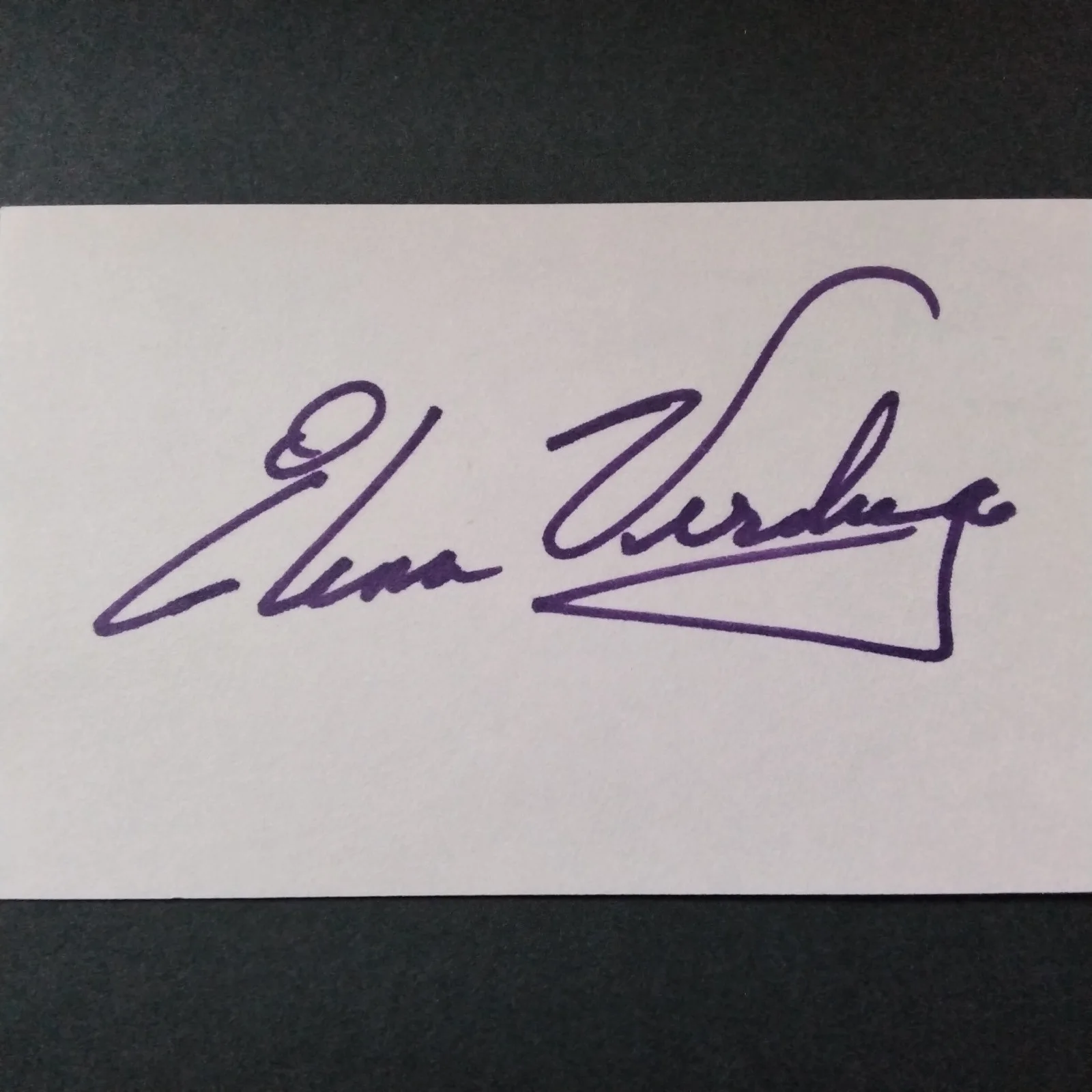 Elena Verdugo SIGNED Card Photo 40s TV Movie Actress Frankenstein Frozen Ghost, изображение 3