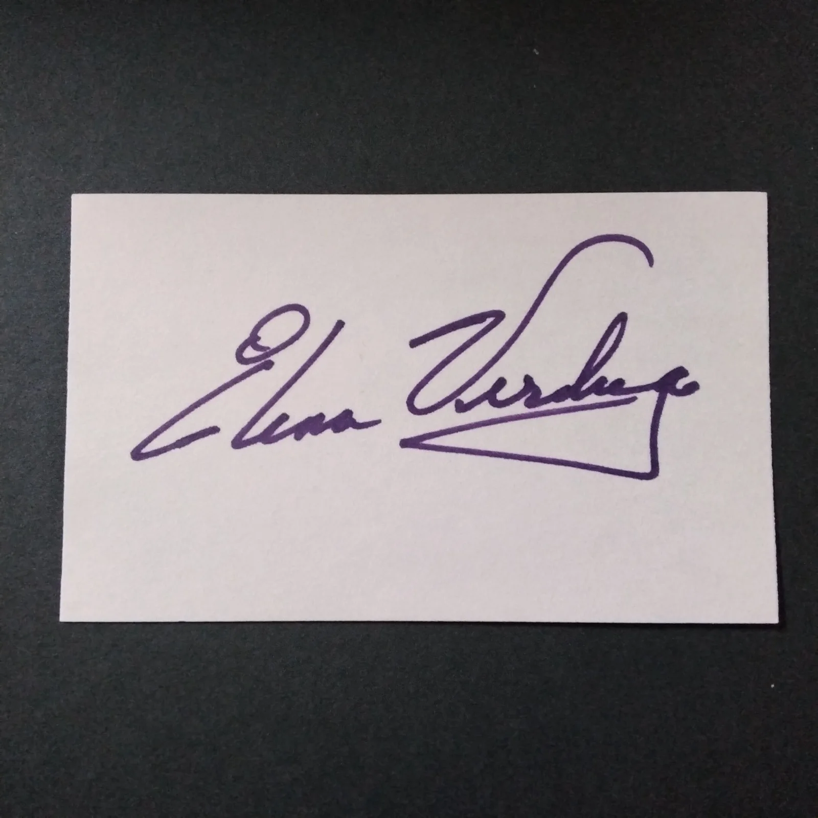 Elena Verdugo SIGNED Card Photo 40s TV Movie Actress Frankenstein Frozen Ghost, изображение 4