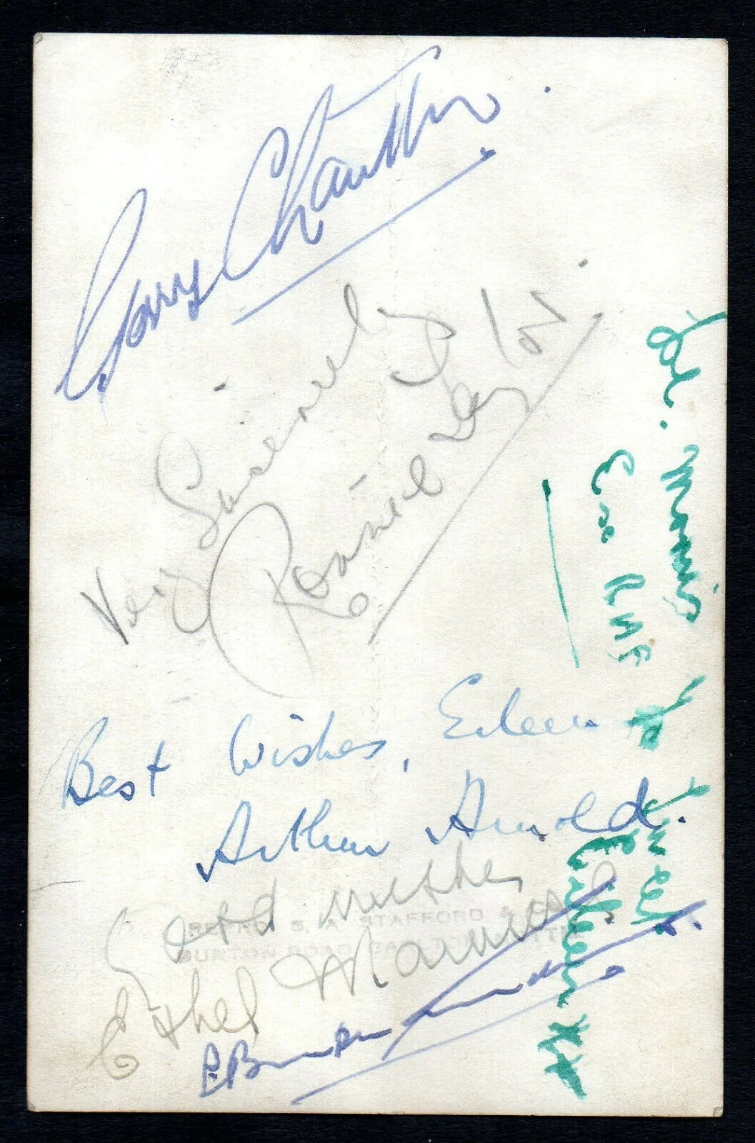 NORMAN EVANS 1948 British Comedian AUTOGRAPH PHOTO, image 2
