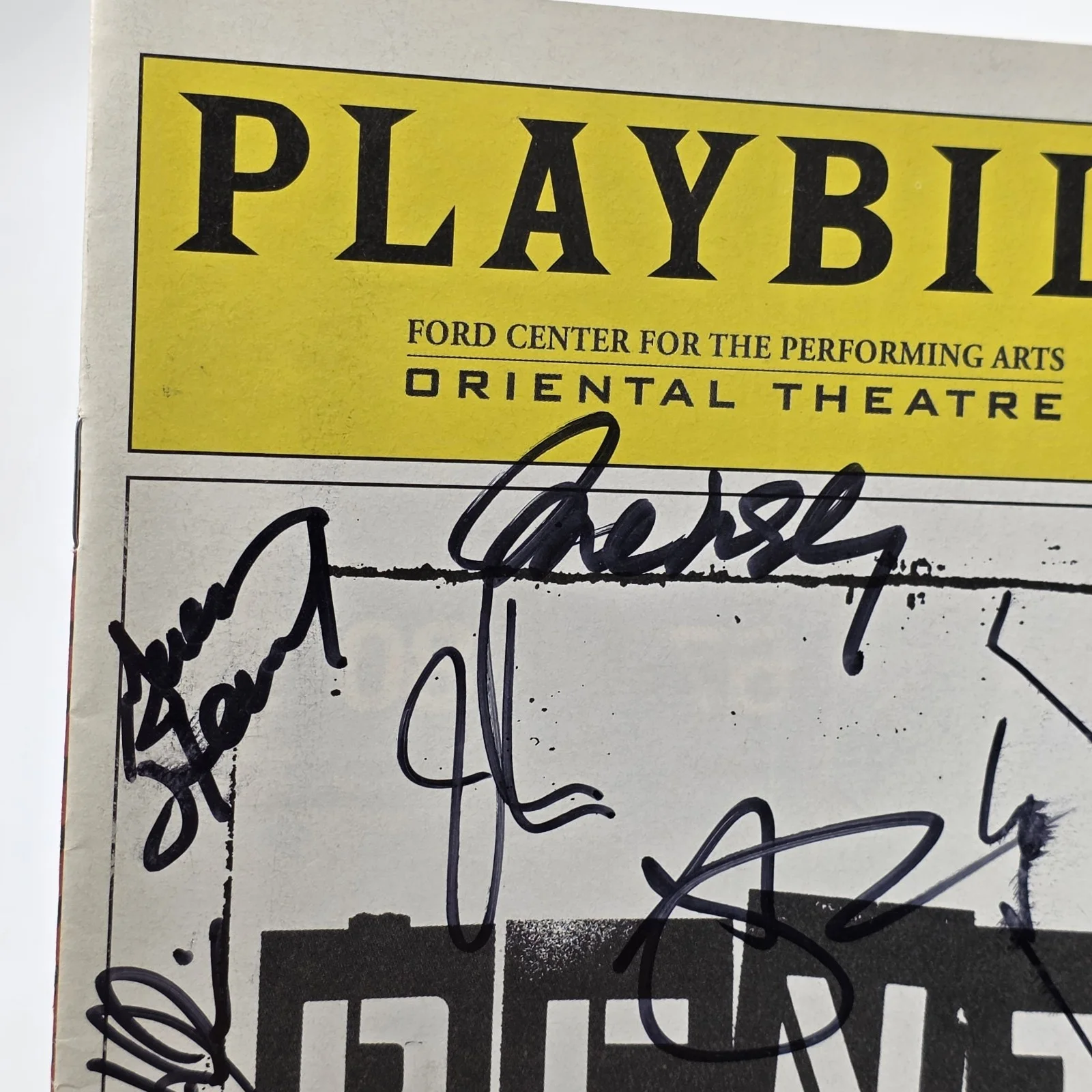 RENT Broadway Tour Signed Playbill Cast Autographs Rapp Pascal, image 5