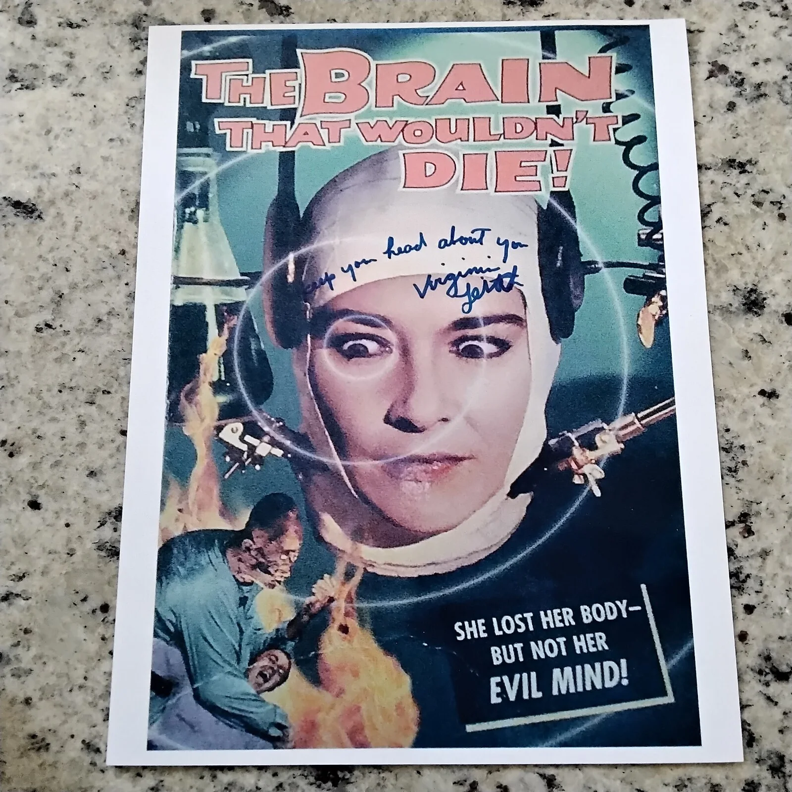 Virginia Leith Signed Photo Movie Actress Brain That Wouldn't Die! 1962 Horror !, изображение 4