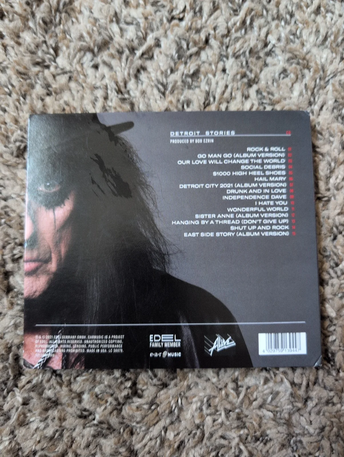 Alice Cooper Detroit Stories CD Signed Autographed, image 2