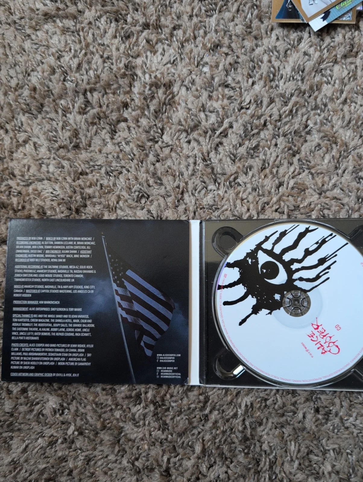 Alice Cooper Detroit Stories CD Signed Autographed, image 3