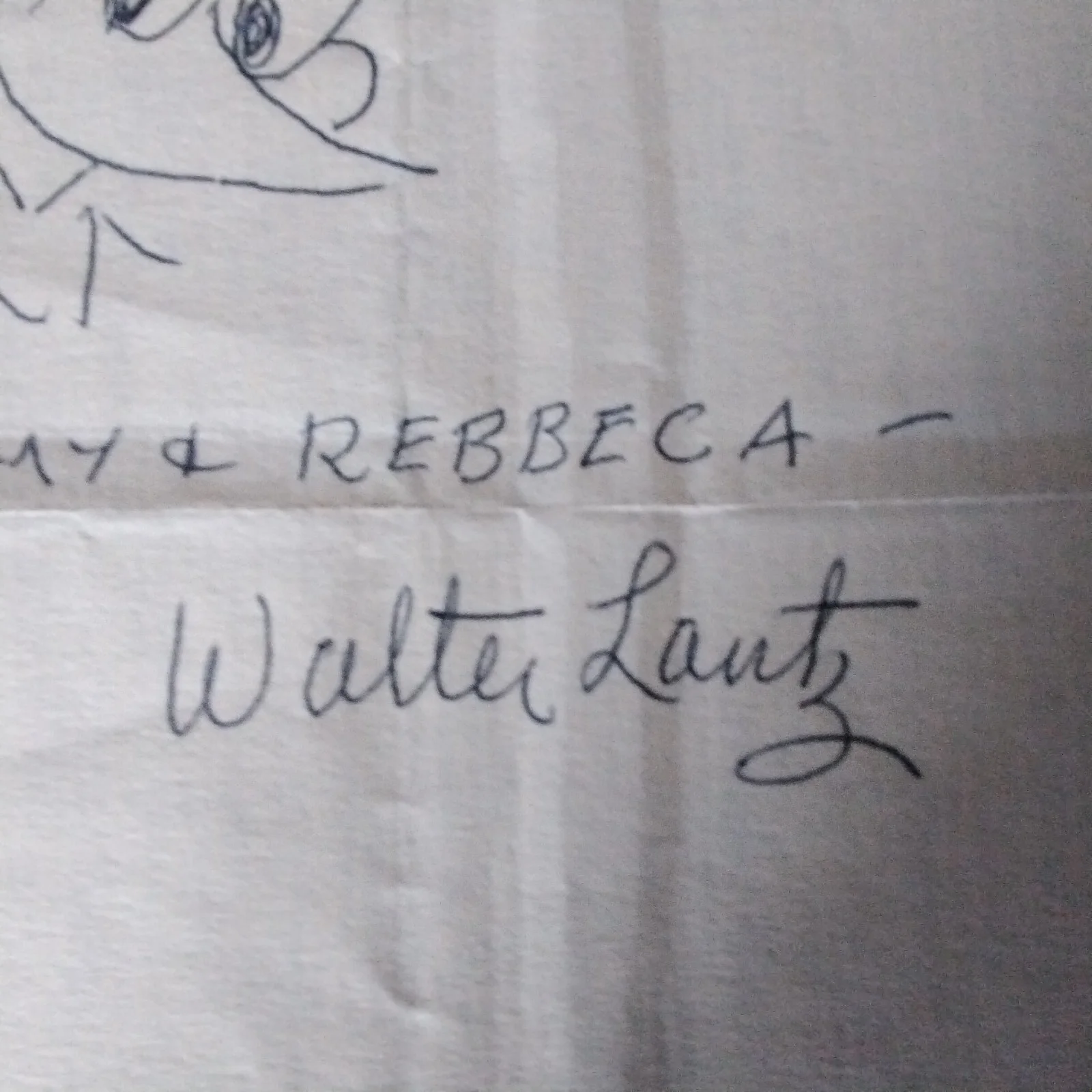 Walter Lantz Signed 5x8 Paper Drawing Cartoonist Woody Woodpecker Warners, изображение 4
