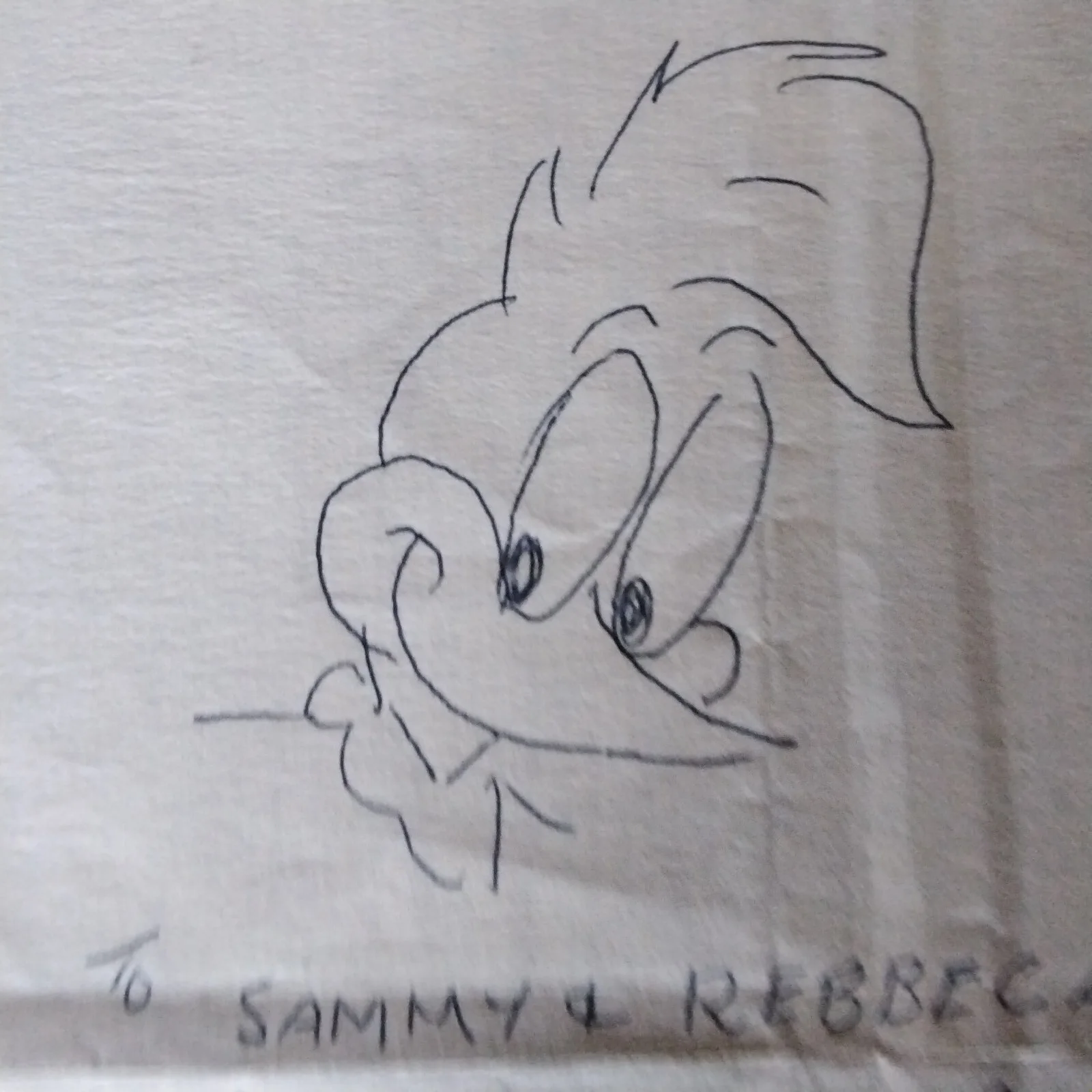 Walter Lantz Signed 5x8 Paper Drawing Cartoonist Woody Woodpecker Warners, изображение 5