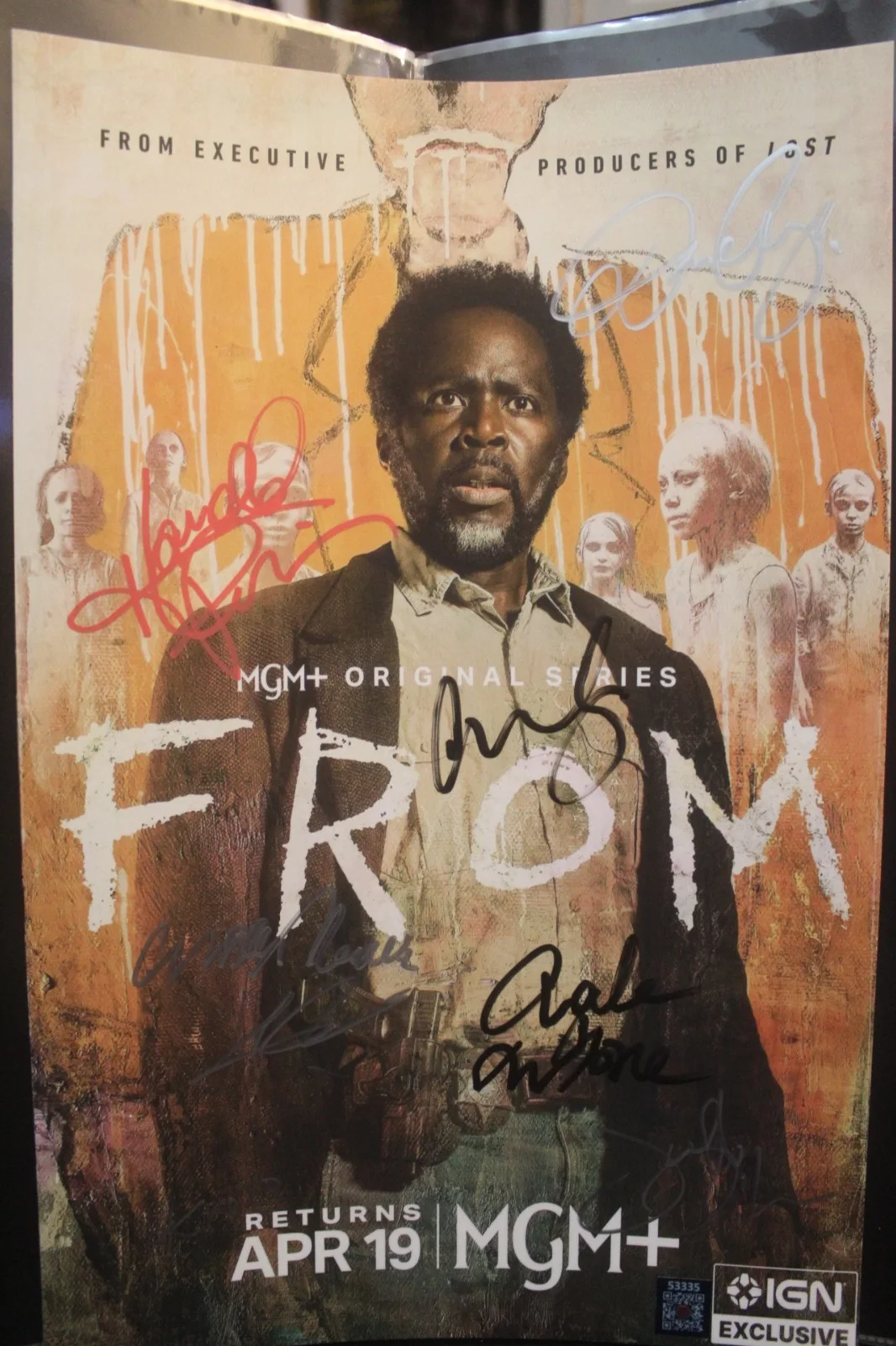 Angela Moore - Bakta Harold Perrineau - Boyd Stevens Nathan D. Si — Signed Poster - FROM - TV Series - Angela Moore, Harold Perrineau, 11x17 +COA, image 2