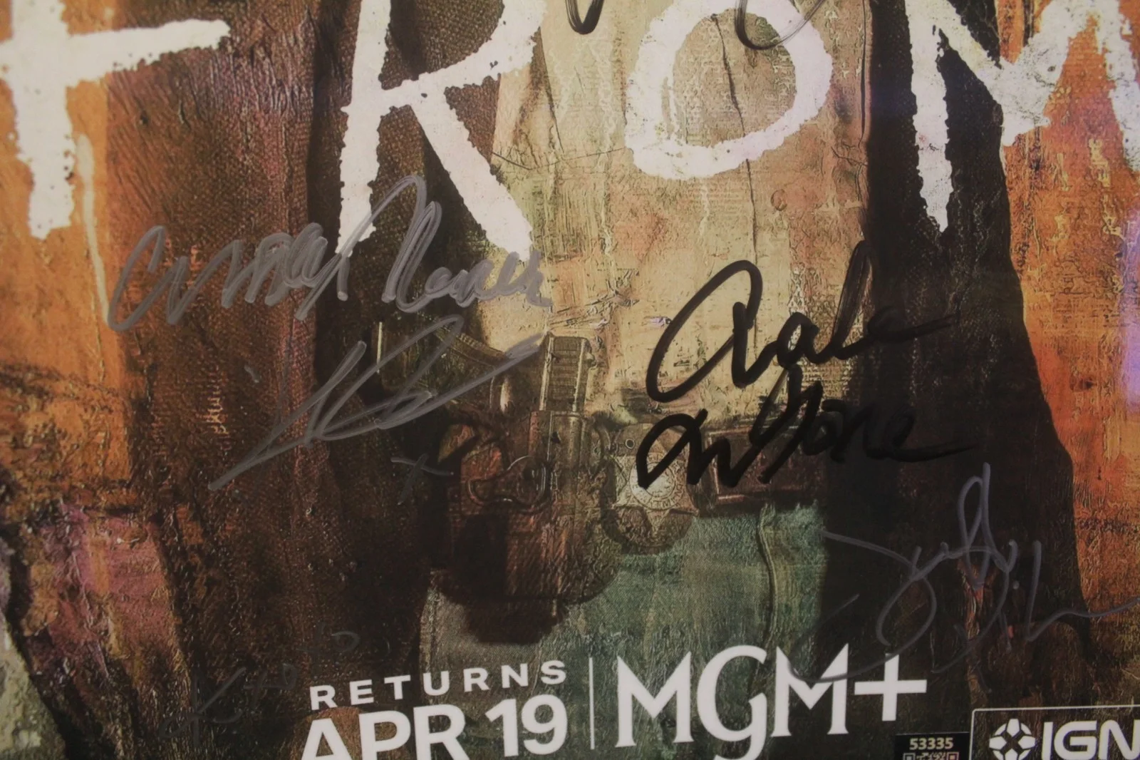 Angela Moore - Bakta Harold Perrineau - Boyd Stevens Nathan D. Si — Signed Poster - FROM - TV Series - Angela Moore, Harold Perrineau, 11x17 +COA, image 3