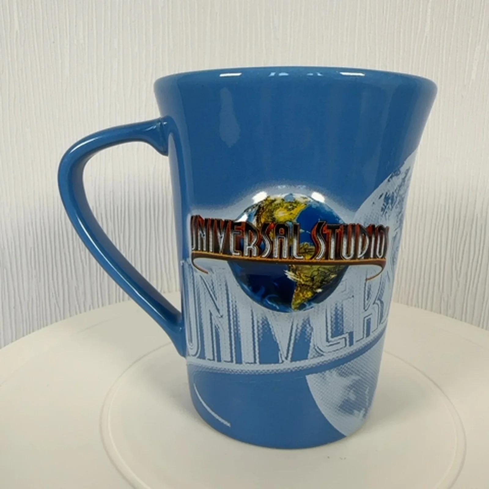 Universal Studios Mug Theme Park Blue Ceramic Large 2009 Souvenir Cup, image 5