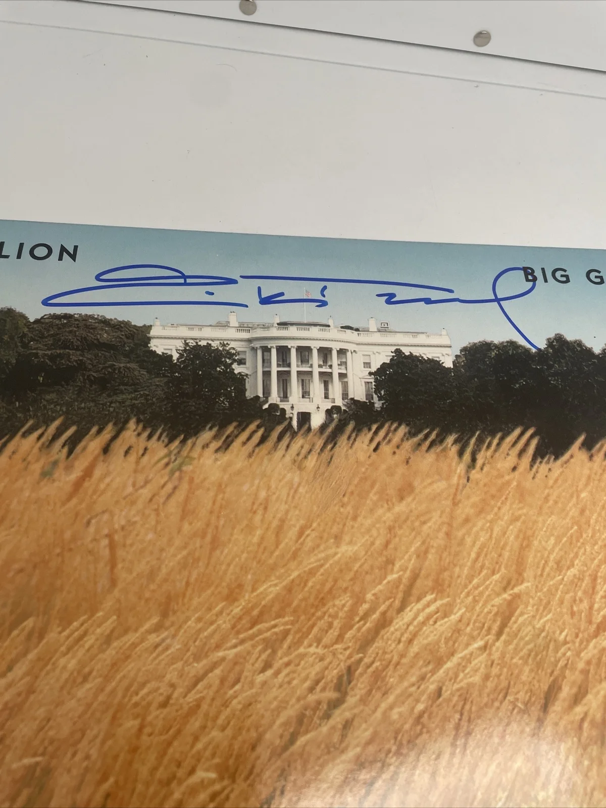 White Lion Big Game Vinyl Album Original 1989 A1-81969 Mike Tramp Signed, изображение 2