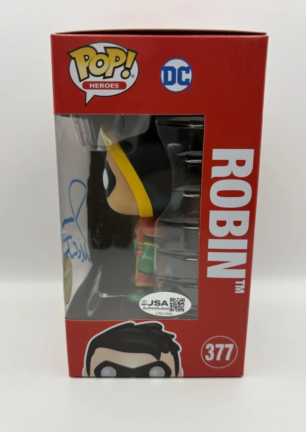 Jesse McCartney — Jesse McCartney Signed Autograph Robin Chase Funko POP! Figure Young Justice JSA, изображение 4