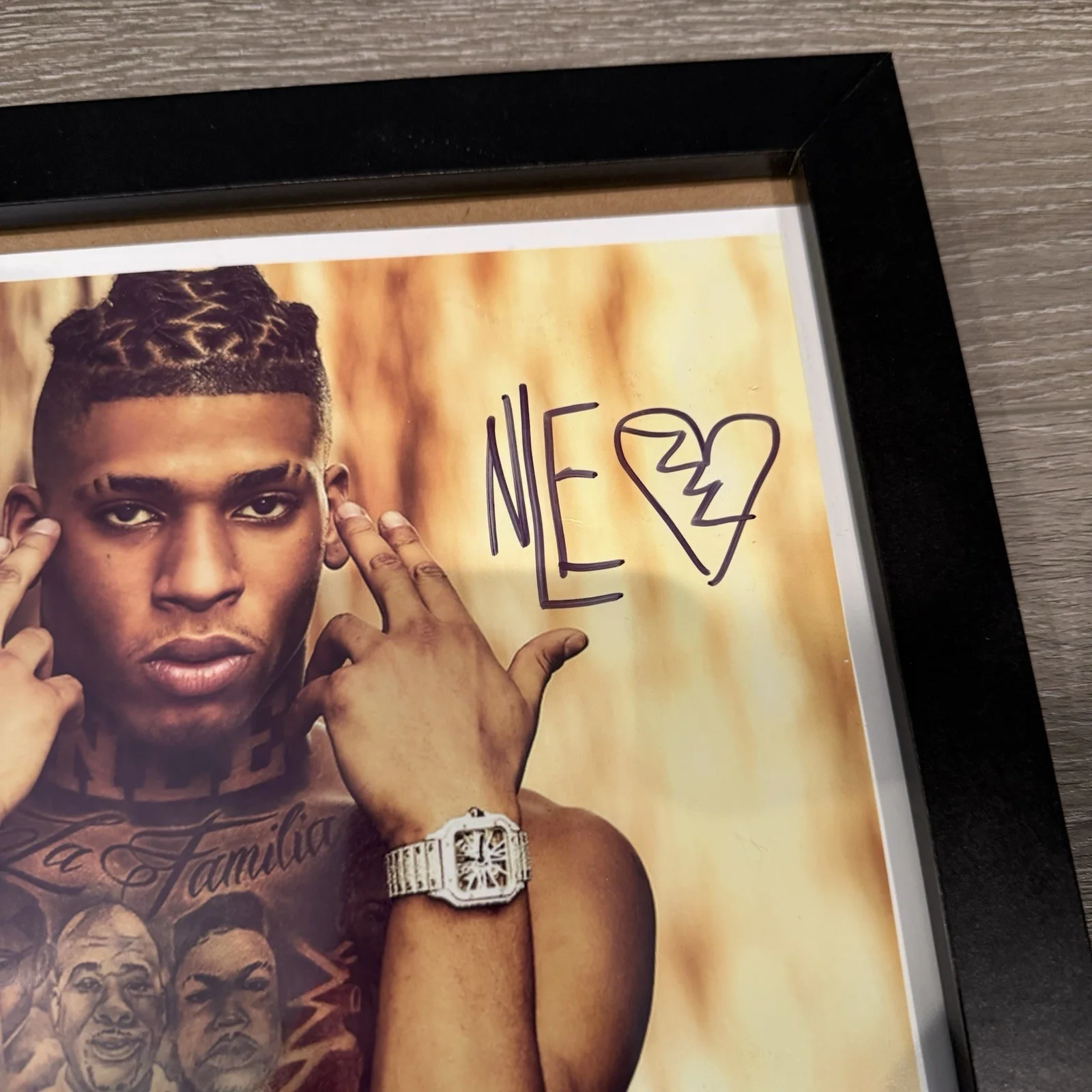 NLE Choppa Top Shotta Album Cover Signed Autograph Auto With Frame, image 2