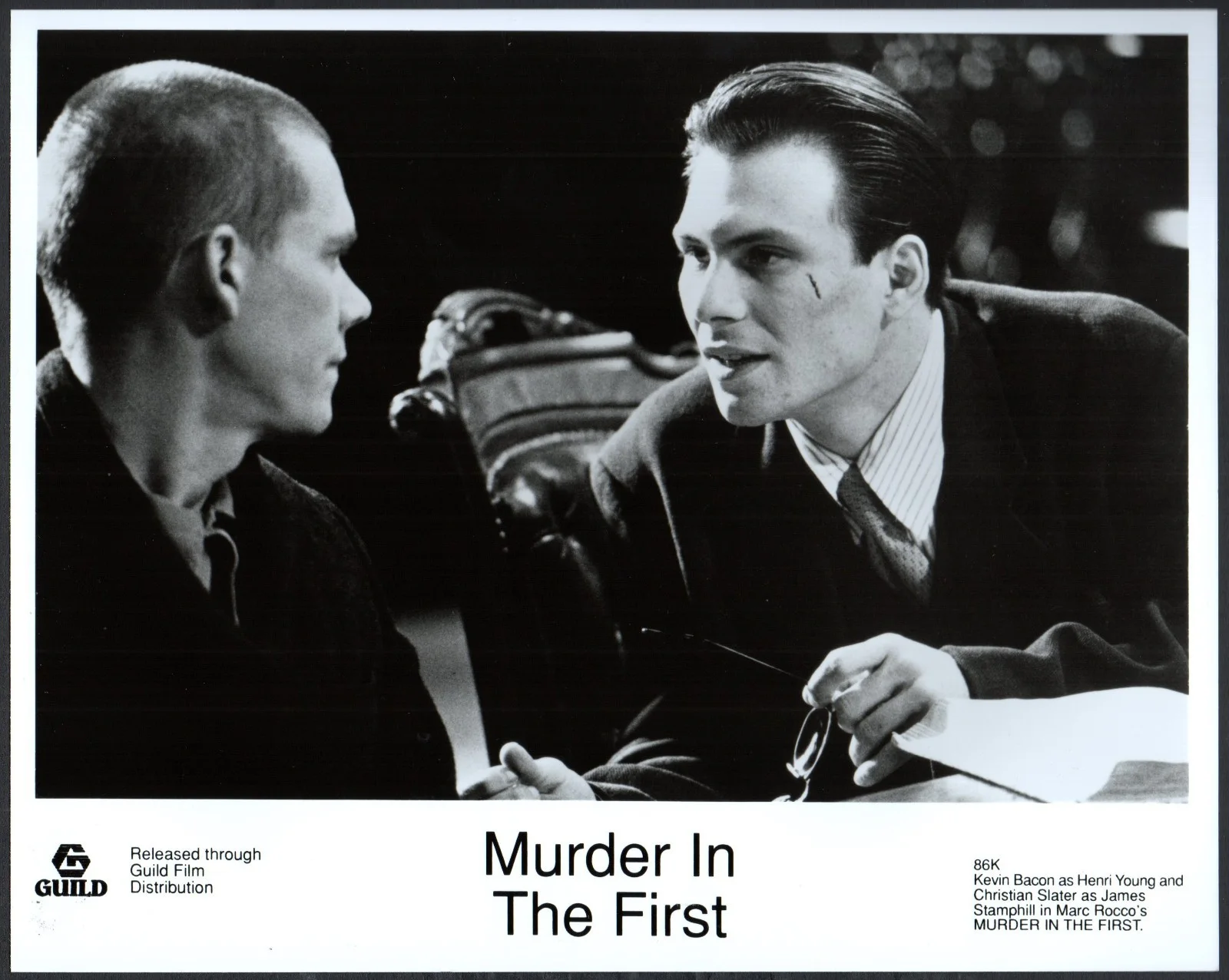 MURDER IN THE FIRST 1995 Kevin Bacon, Christian Slater 5 10x8 STILLS, image 5