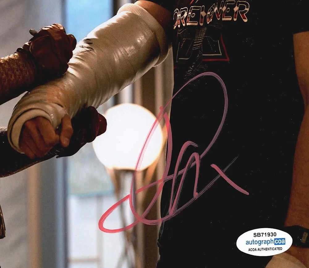 JACK QUAID — Jack Quaid signed "THE BOYS" 8x10 Photo k PROOF Homelander & Hughie ACOA COA, изображение 5