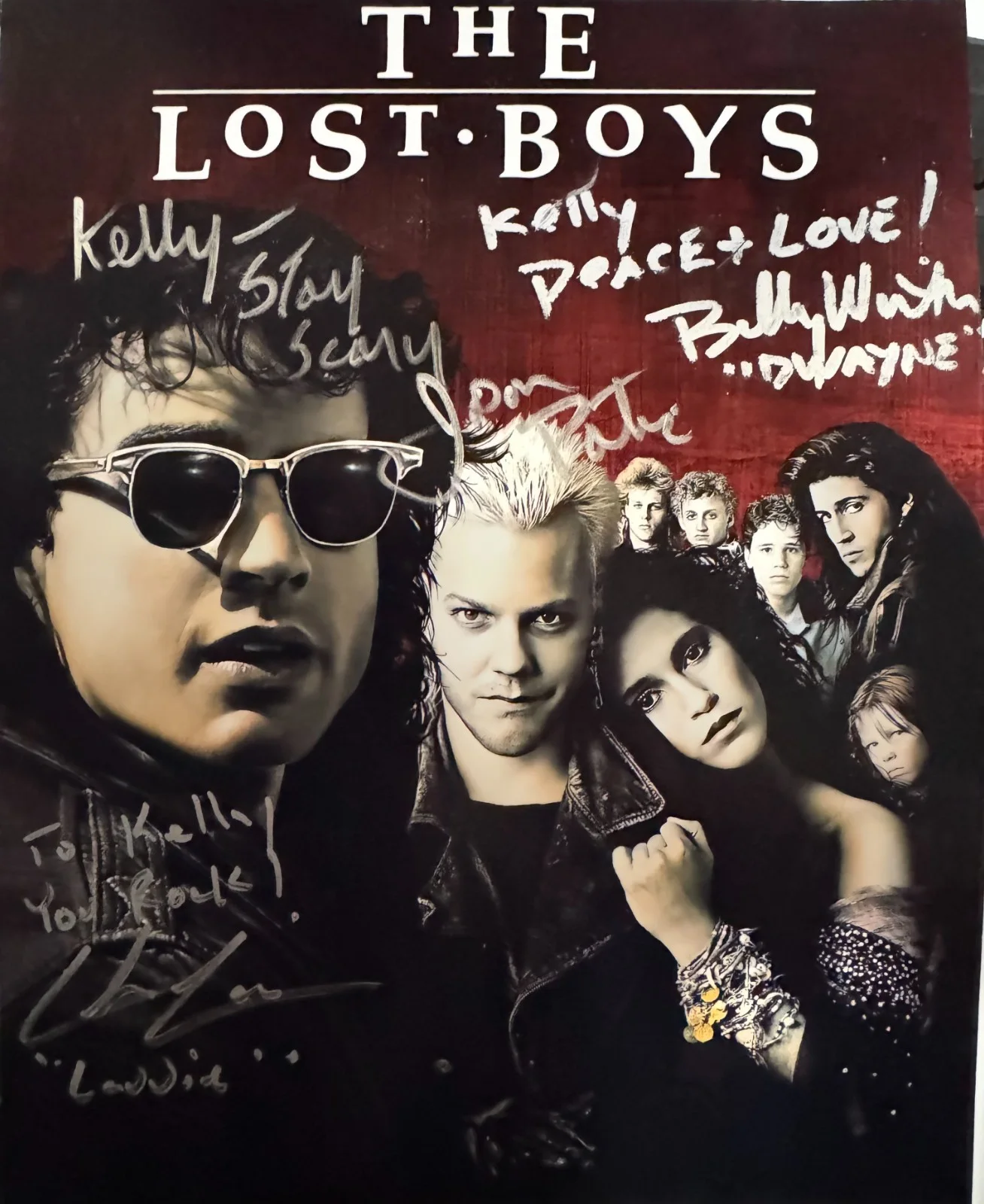 Jason Patric, Chance Michael Corbitt, Billy Wirth — The Lost Boys Signed Autographed 8x10 Photo Jason Patric Billy Wirth