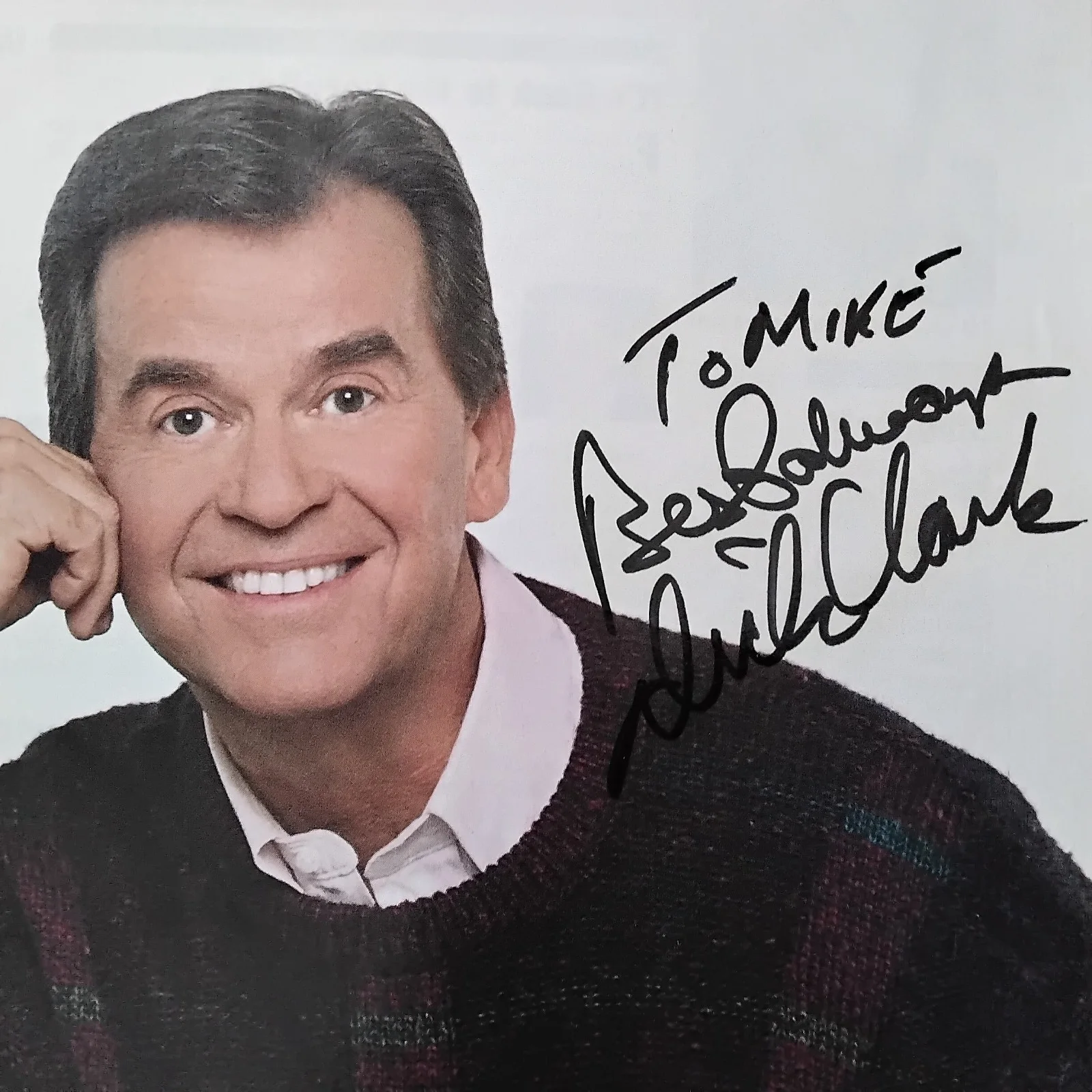 Dick Clark SIGNED Photo TV Host Producer American Bandstand Music Pop Teenagers, изображение 3