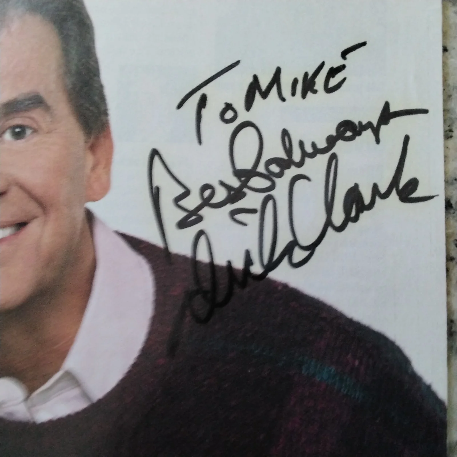 Dick Clark SIGNED Photo TV Host Producer American Bandstand Music Pop Teenagers, изображение 4