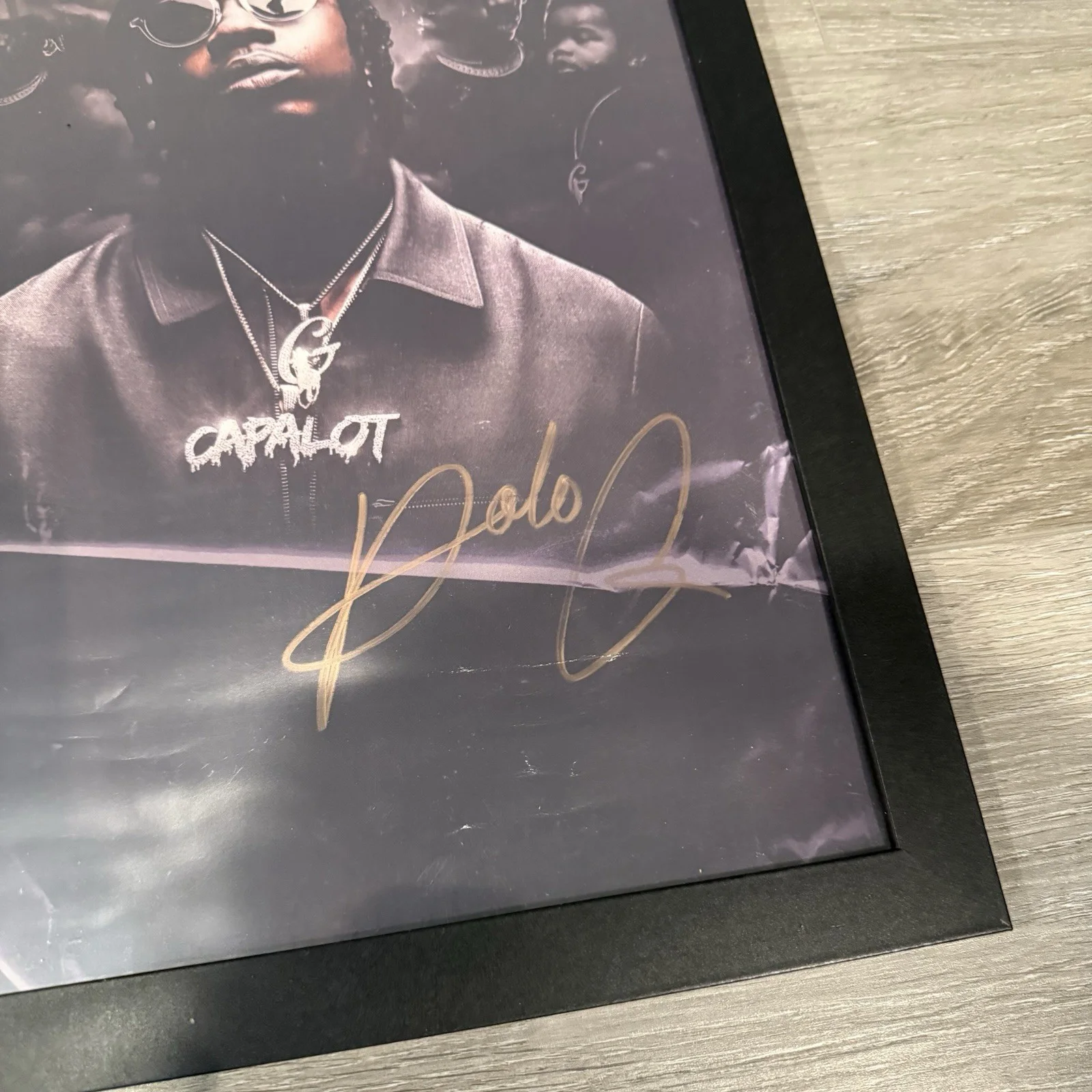 Polo G THE GOAT Album Cover Signed Poster Autograph Auto With Frame, image 3